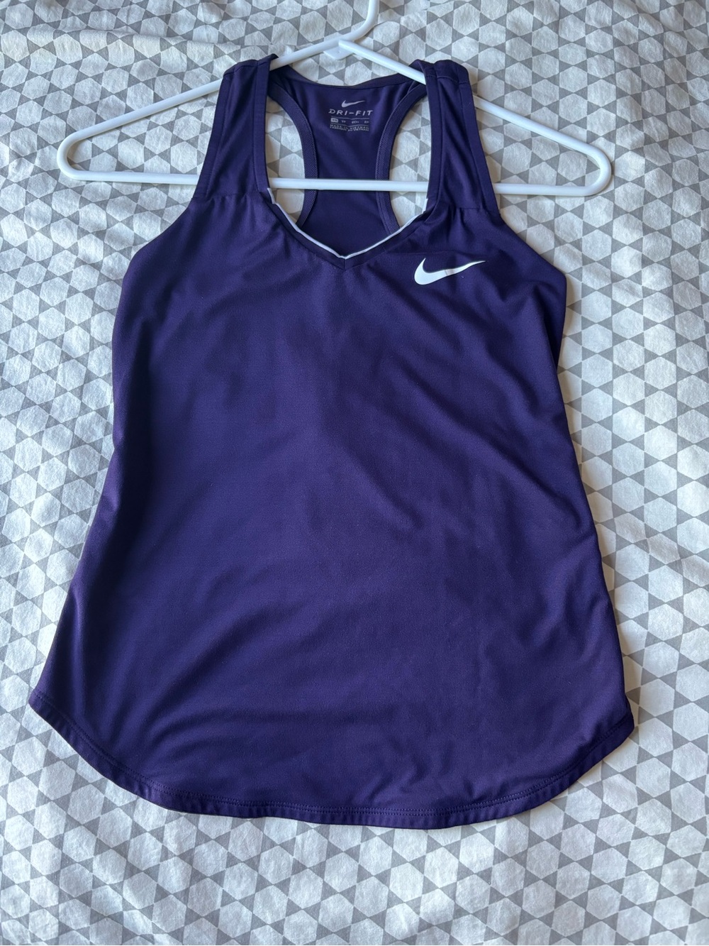 Nike Purple Dri-FIT Racerback Athletic Tank